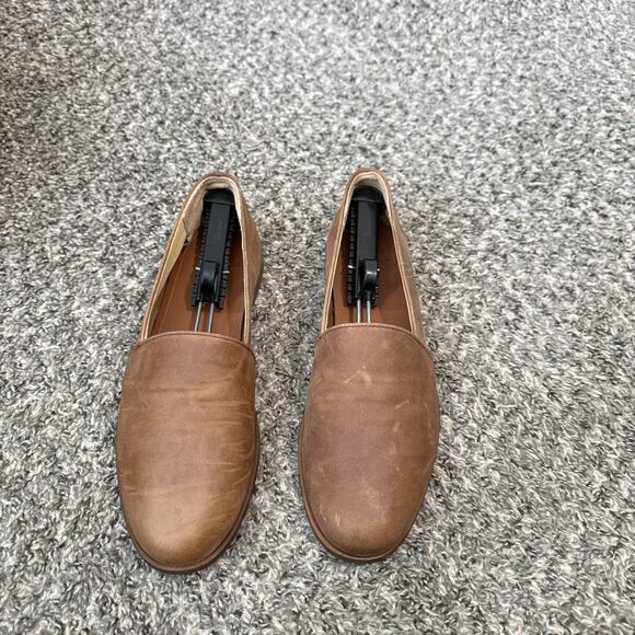 Nisolo Alejandro Shoes 11.5 Brown Leather Slip On Venetian Loafers Minimalist - Picture 1 of 8